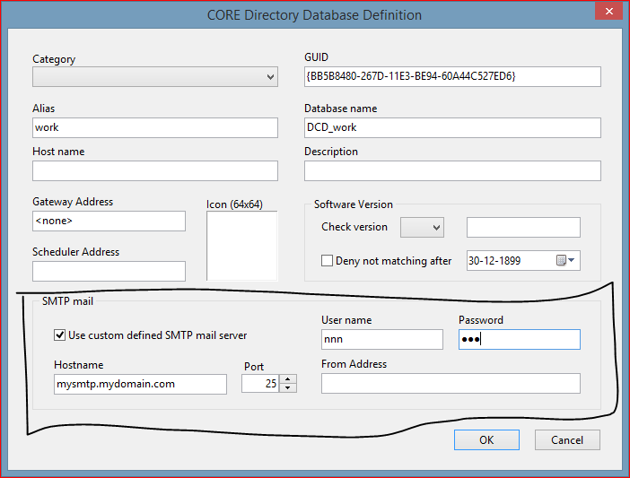 Local SMTP server